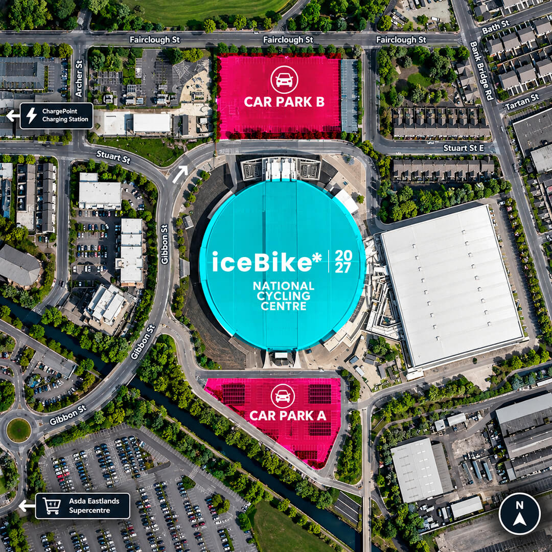 National Cycling Centre car park map